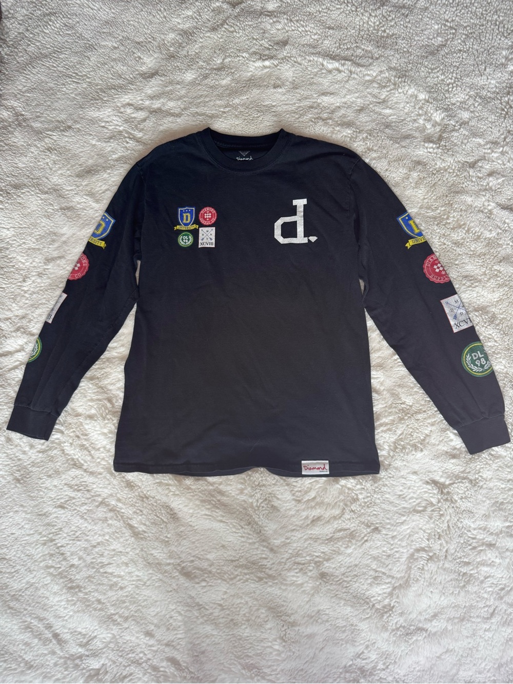 Diamond Supply Co. Graphic Long Sleeve Shirt Size M